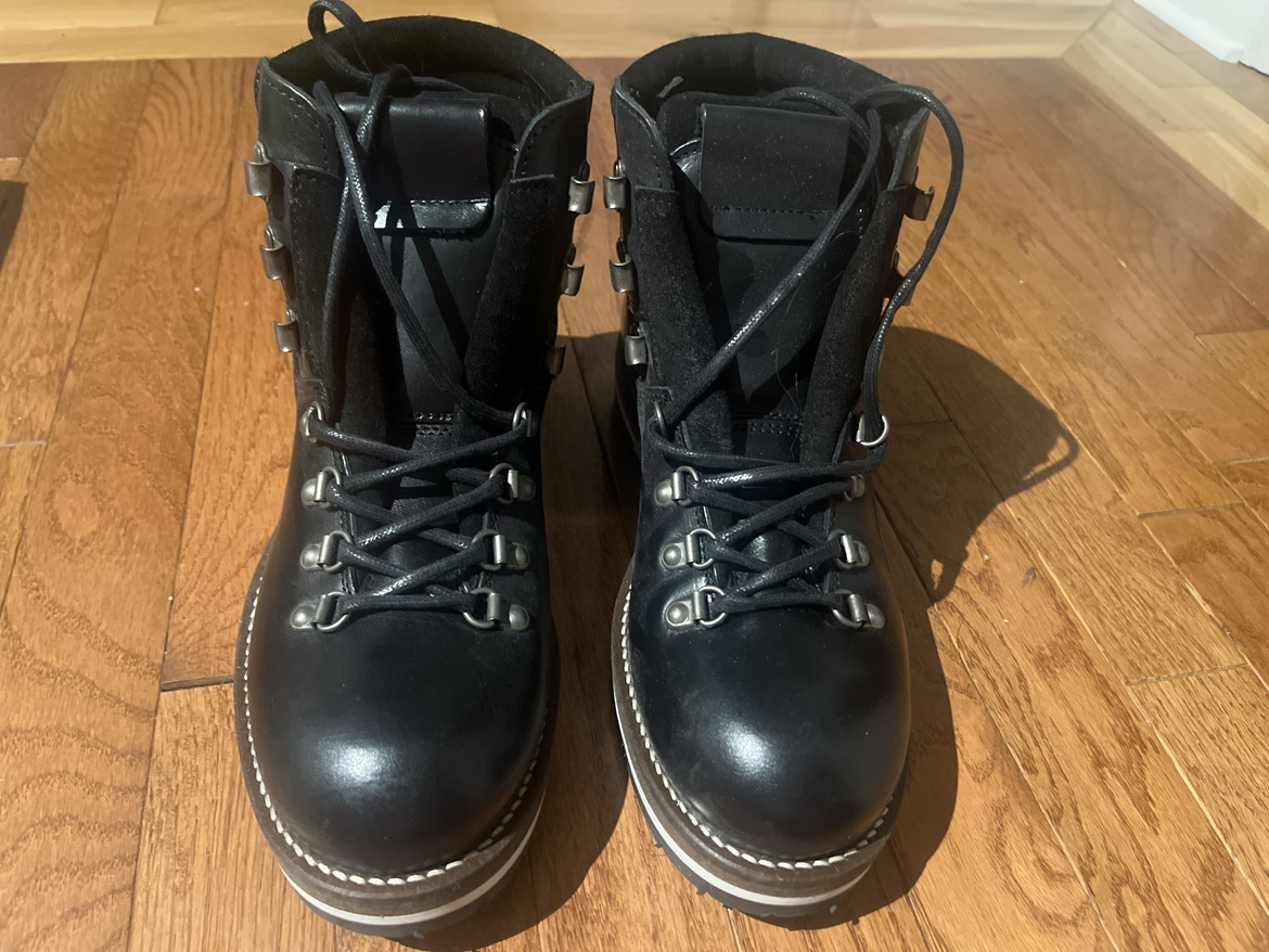 Black Leather Hiking Boots - photo 2