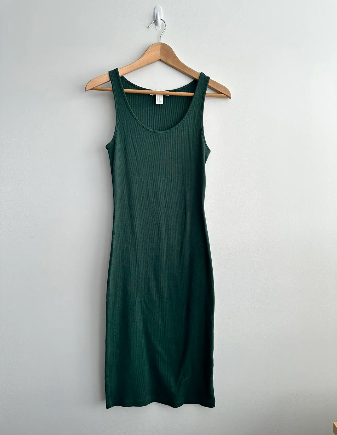 Forever 21 Green Ribbed Dress thumbnail