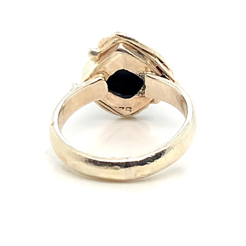 Sterling silver Genuine Amber Ring image indicator(5)