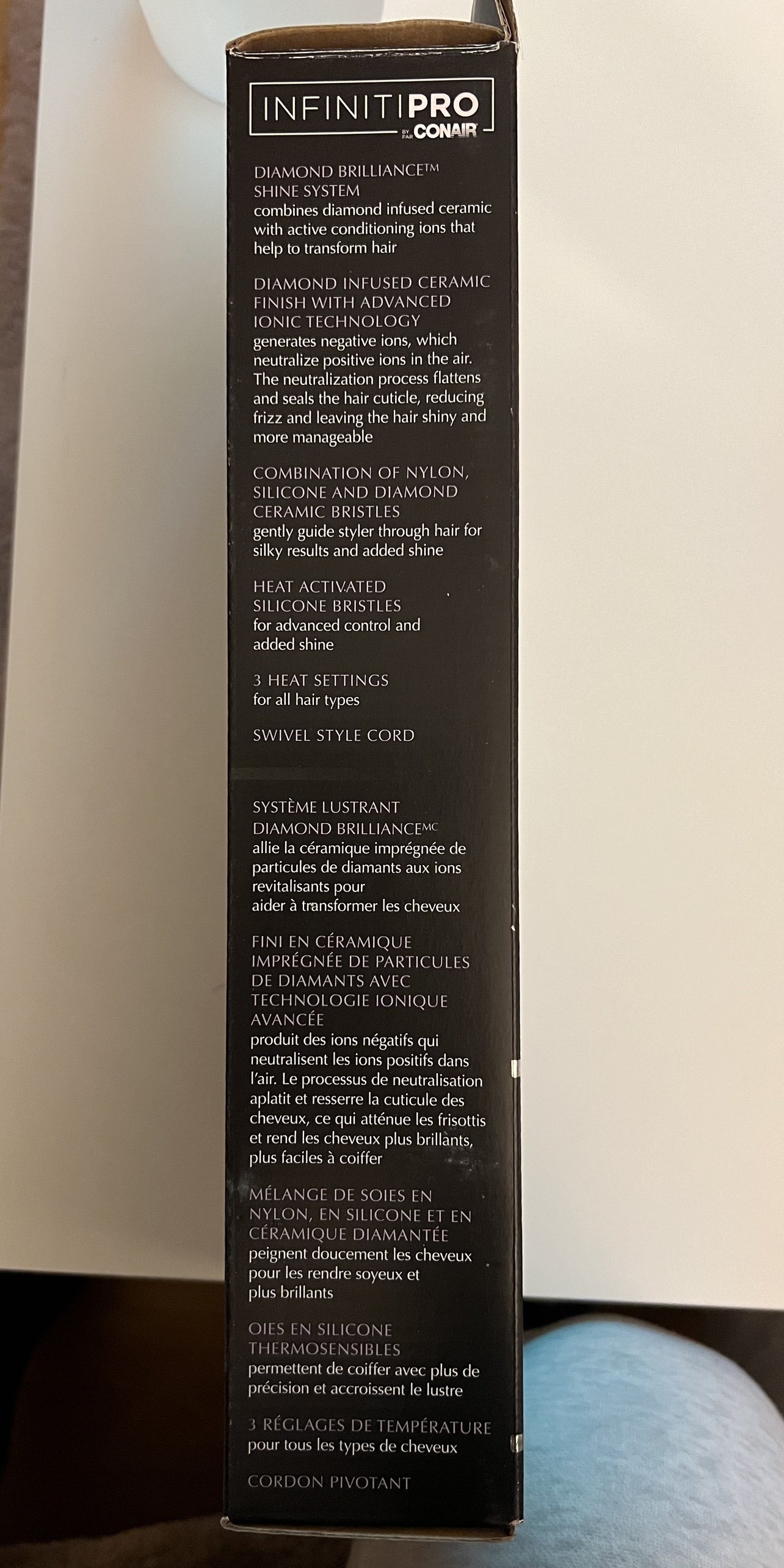 Infiniti Pro by Conair Diamond Brilliance Brush Straightener - photo 2