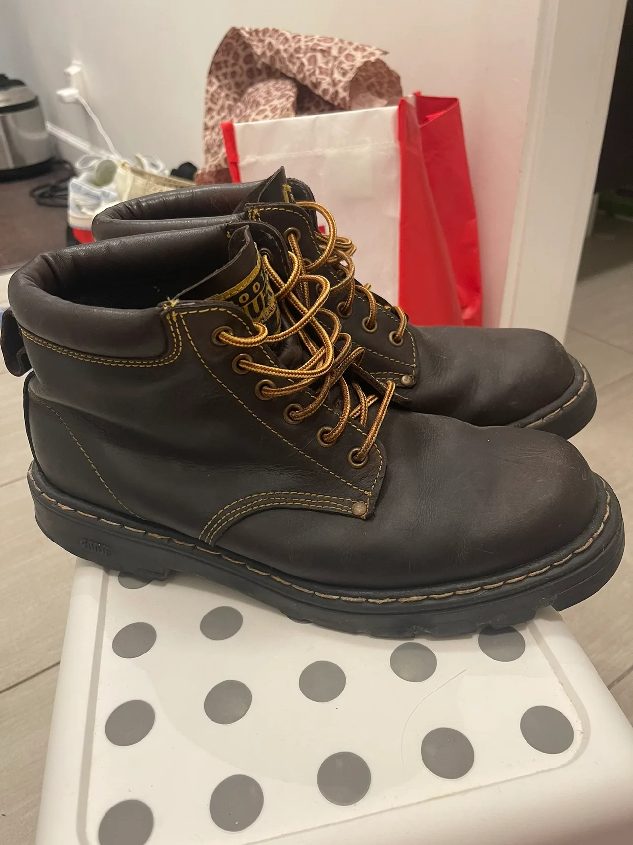 Roots Leather Boots men 10.5 thumbnail