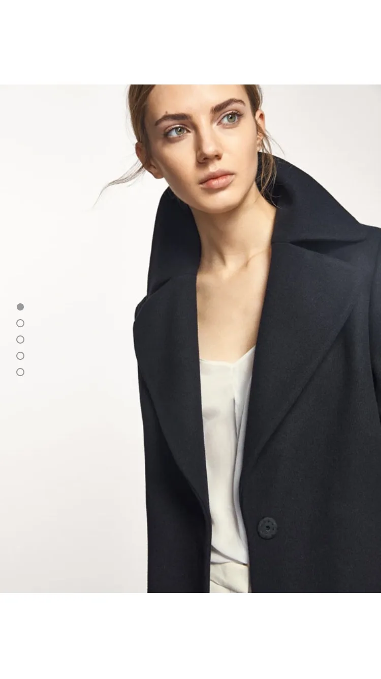 MASSIMO DUTTI BLACK COAT, small $150 image indicator(4)