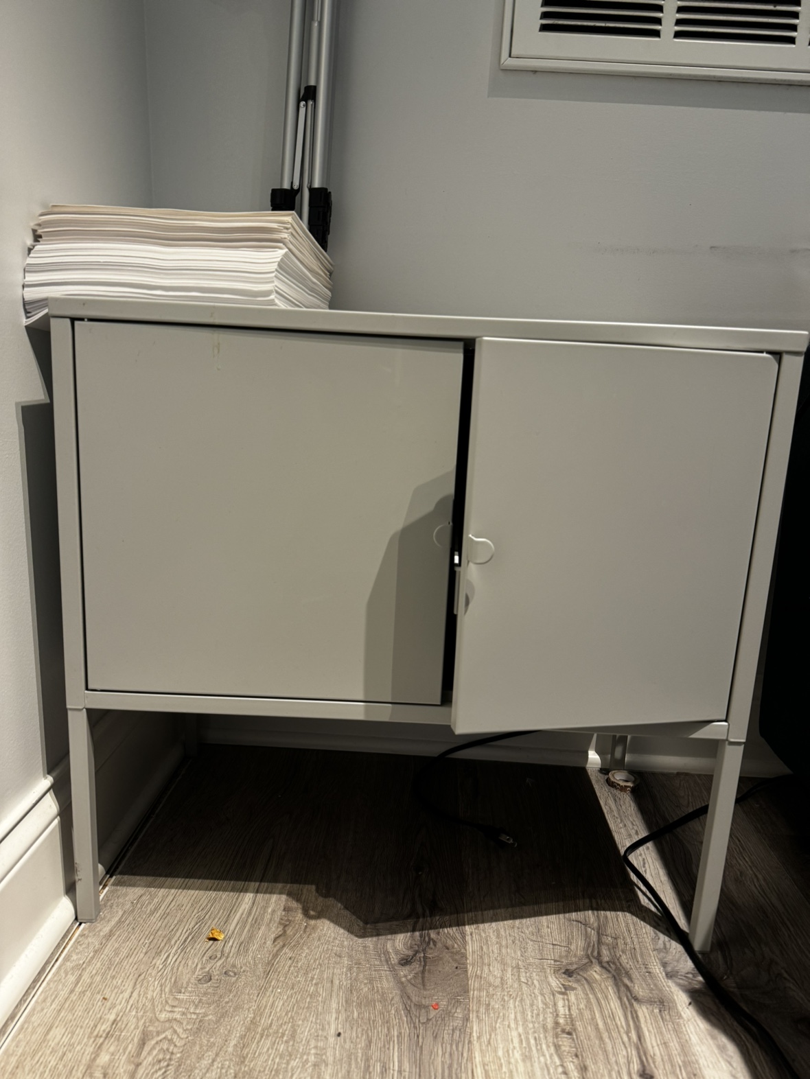 Gray Cabinet with Doors - IKEA