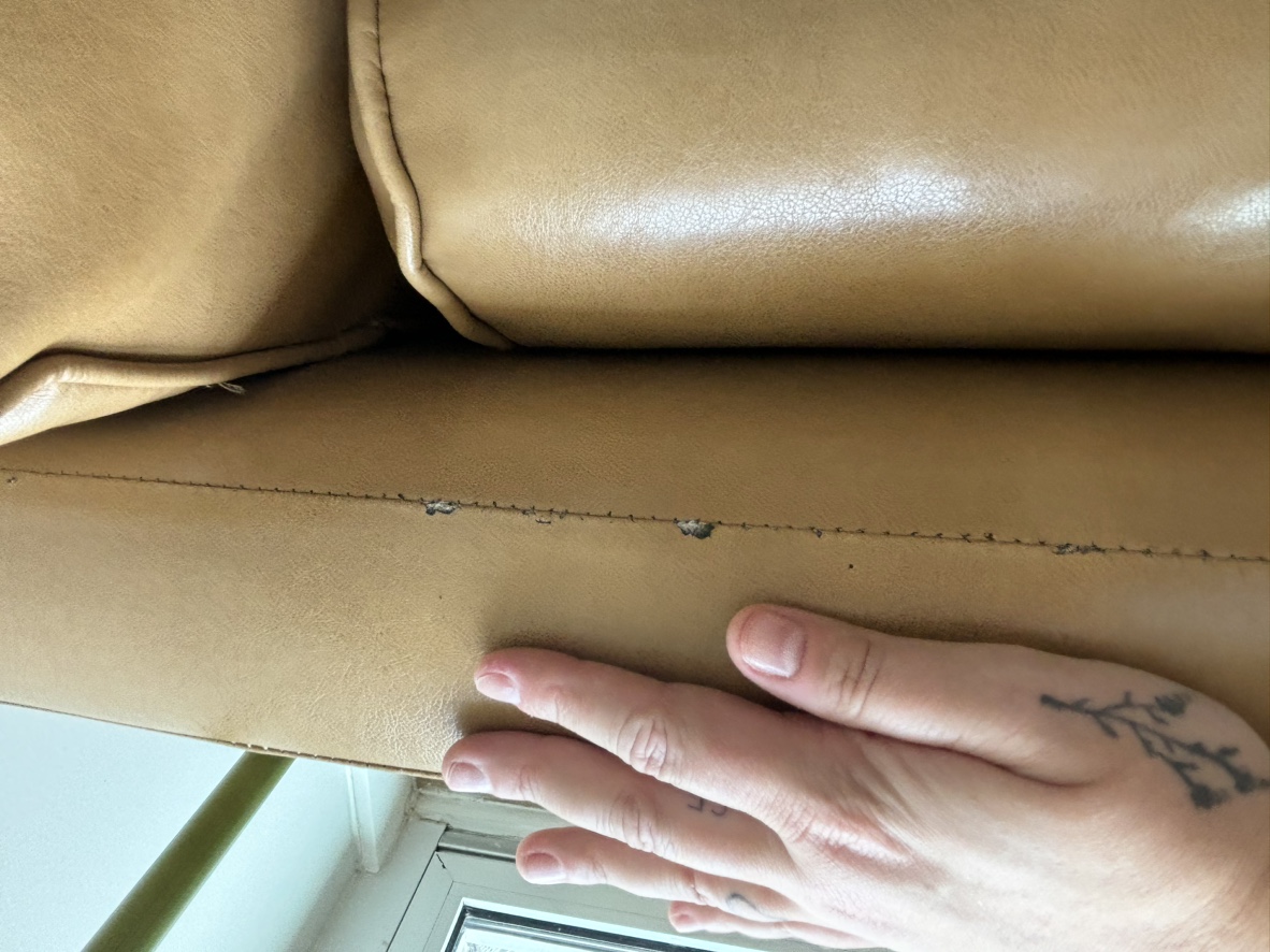 UO Faux Leather Sofa - photo 3
