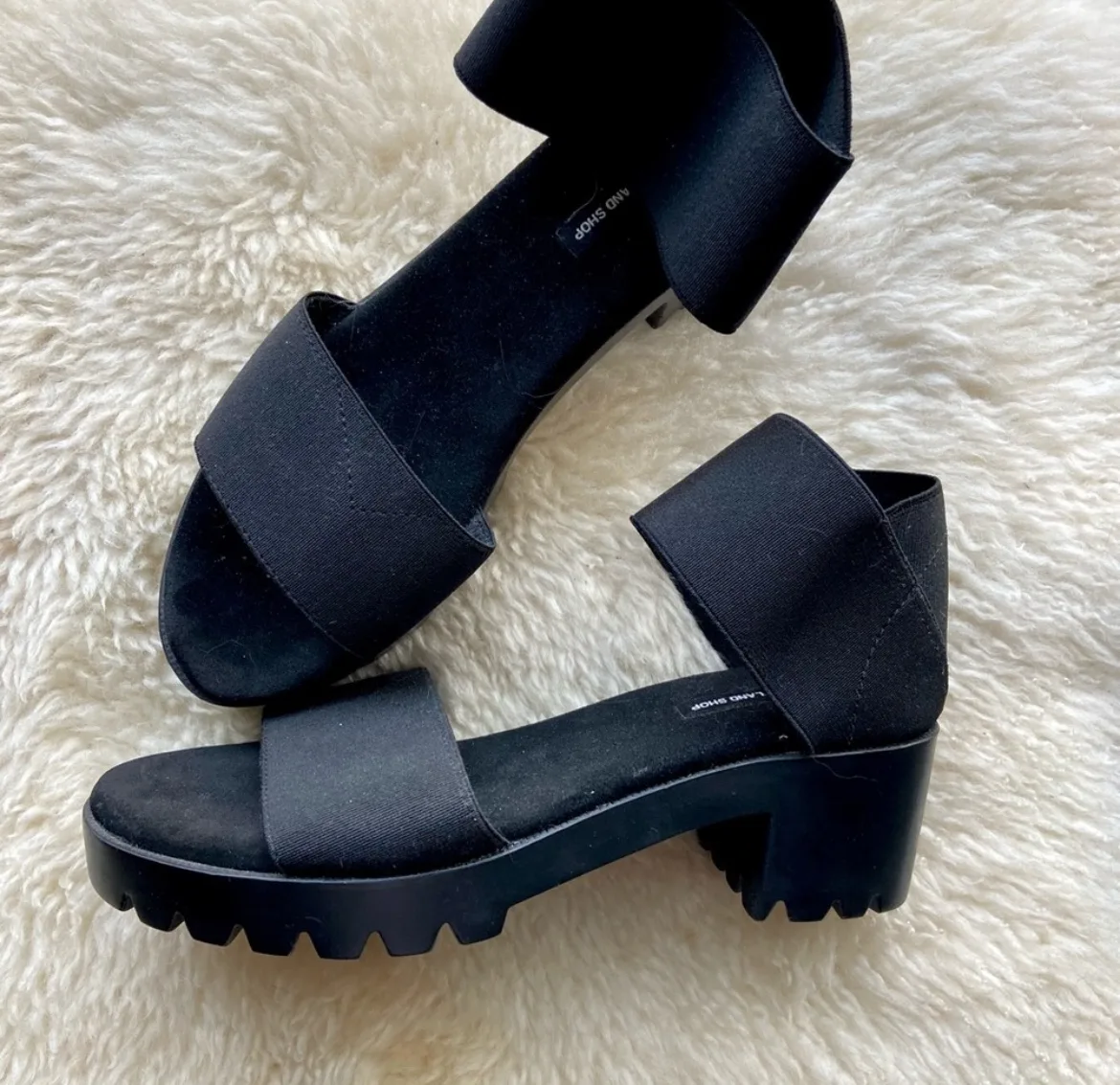 James Rowland Black Platform Heeled Sandals image indicator(5)