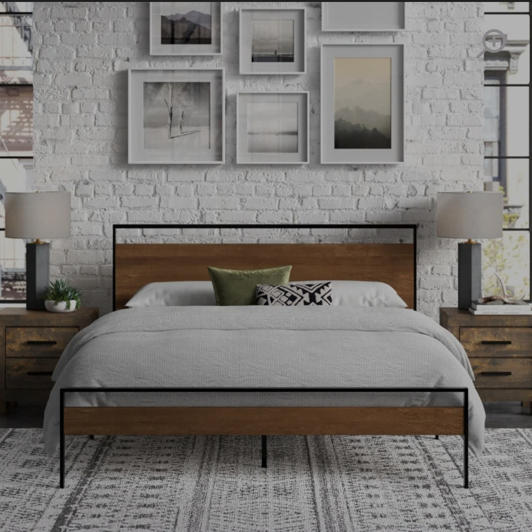 Queen size Bed Frame with room for storage - photo 2