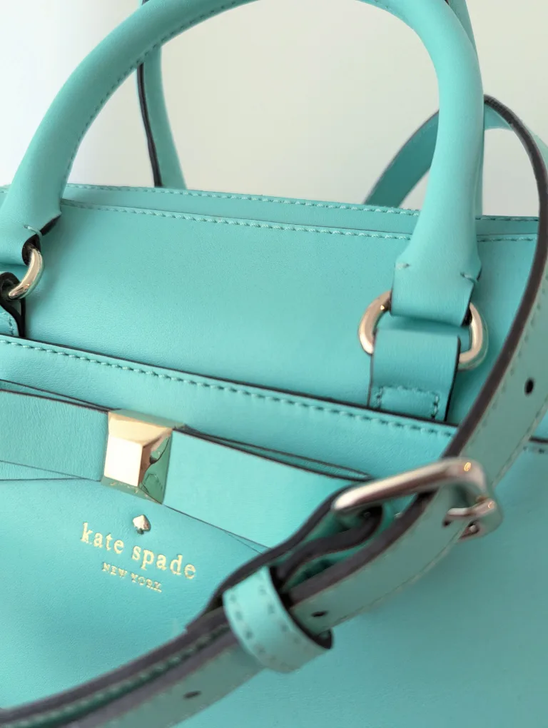 LIKE NEW Kate Spade crossbody purse in turquoise image indicator(2)