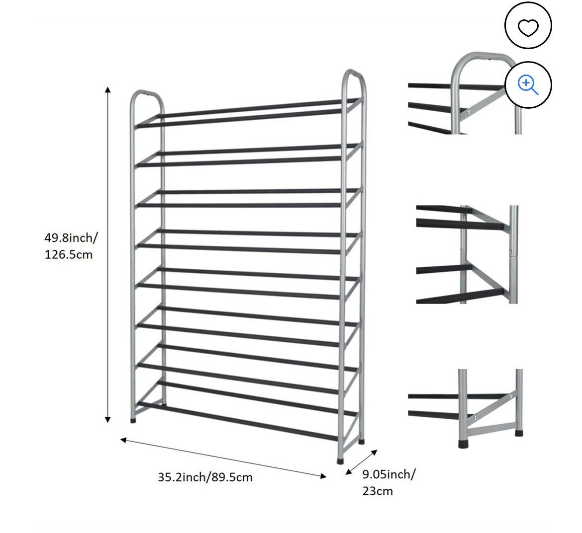 8 Tier Shoe Rack - photo 3