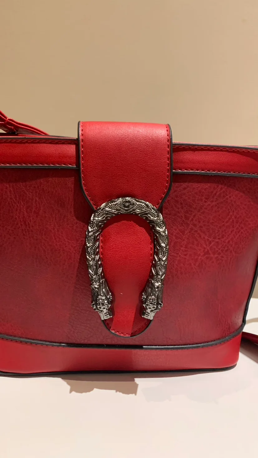 Red Horse Bit Buckle Crossbody Purse thumbnail