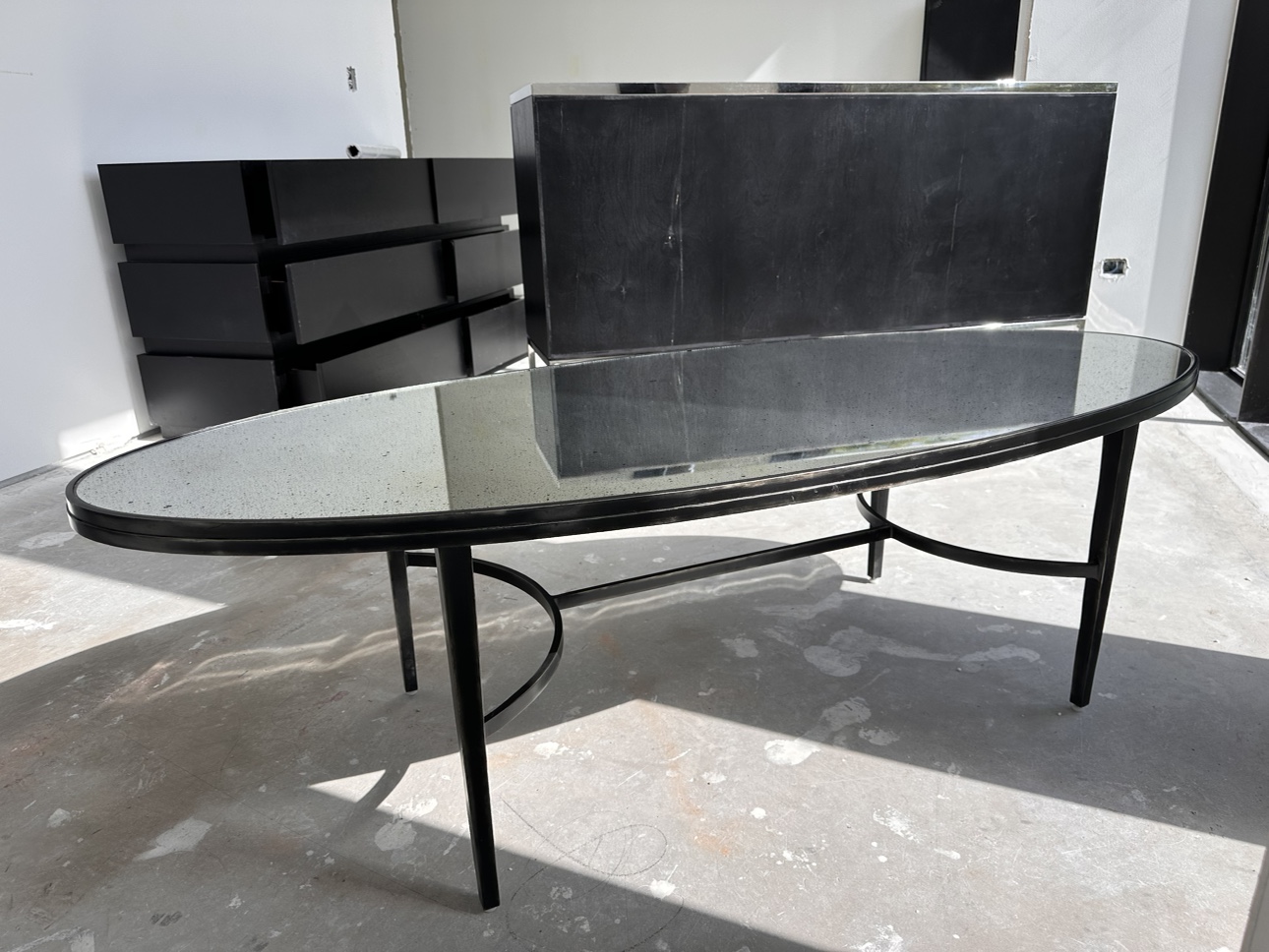 Oval Mirrored Coffee Table - by Dwell Studio - photo 2