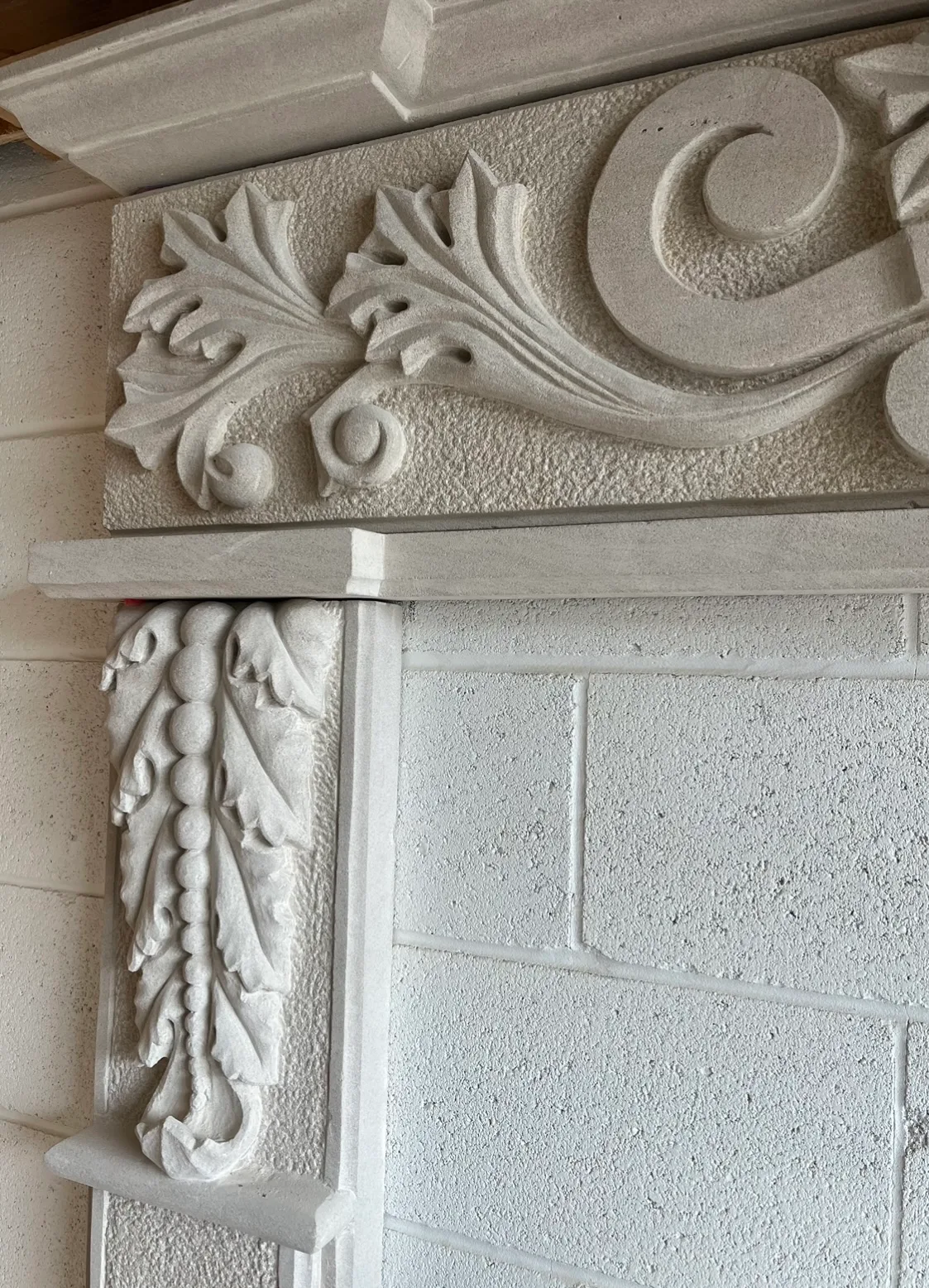 Fireplace Mantel Hand Carved Indiana Limestone image indicator(5)