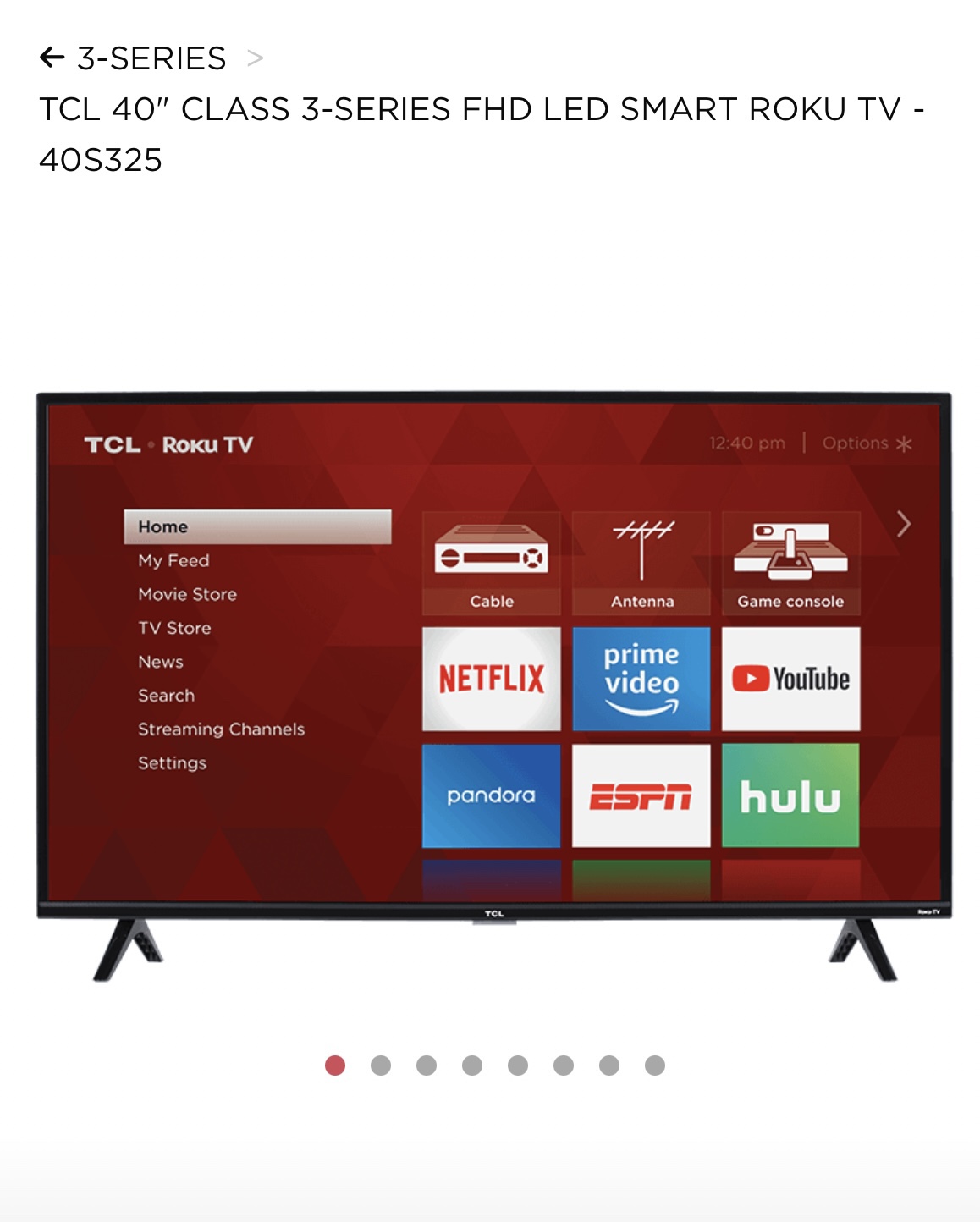 TCL 40” Roku TV