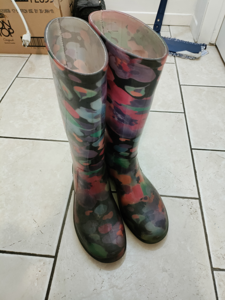 Floral Rain Boots