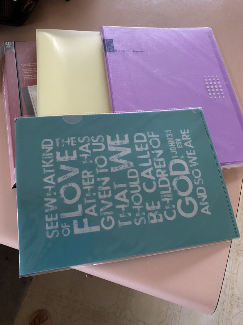 3 Clear Document Folders & 2 binders - photo 2