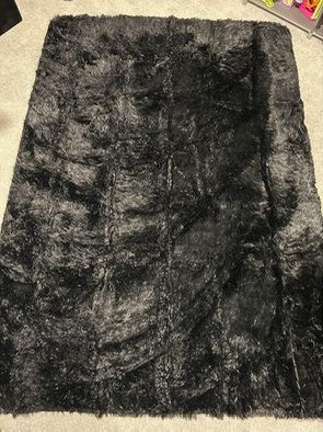 Black Shag Rug