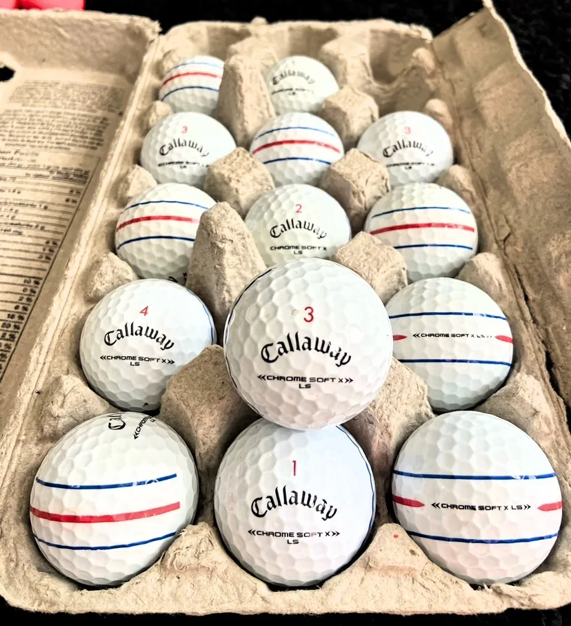 15 Callaway Chrome Soft X LS Triple Track Golf Balls thumbnail