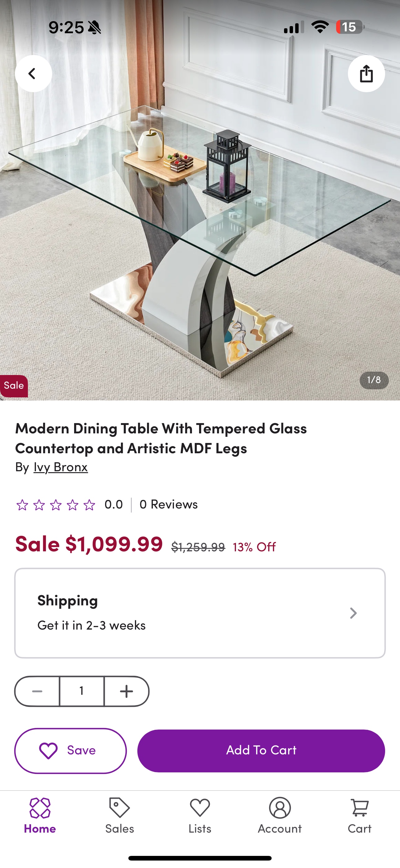 Glass Dining Table - photo 5