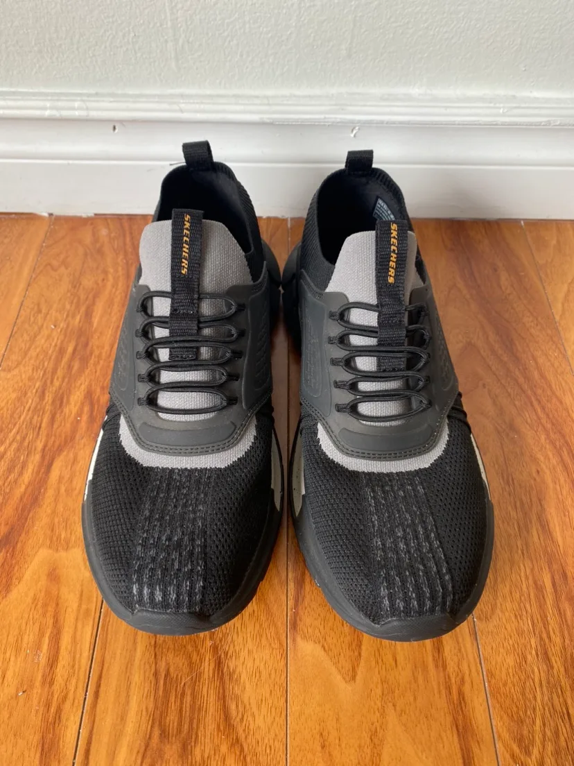 Skechers Romello Varsper Men's Sneakers BLACK size 10.5 thumbnail