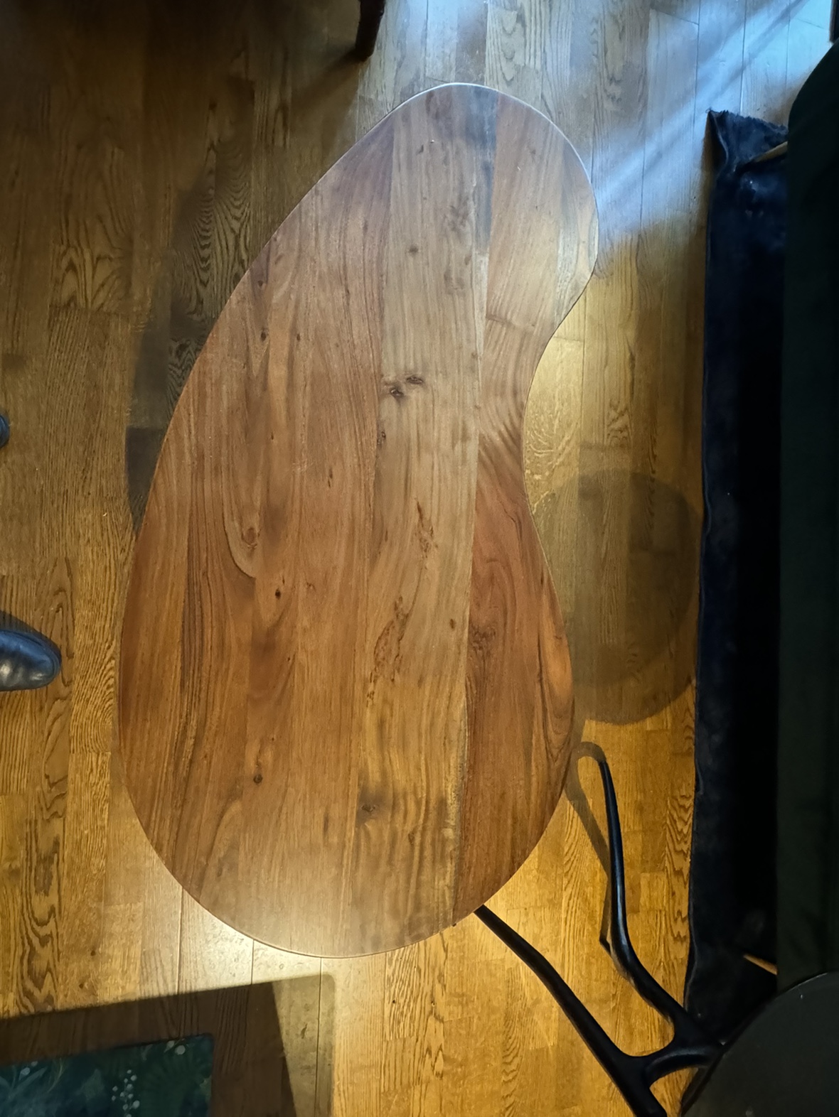 Unique-Shaped Solid Wood Coffee Table - photo 5