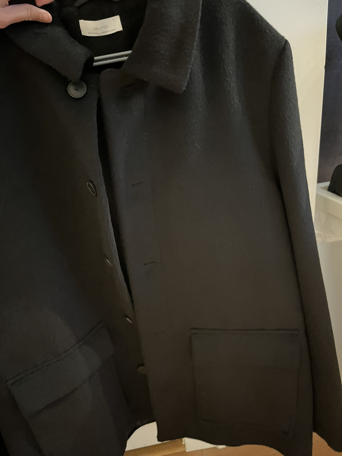 Oak + Fort Women's Black Wool Jacket - photo 2