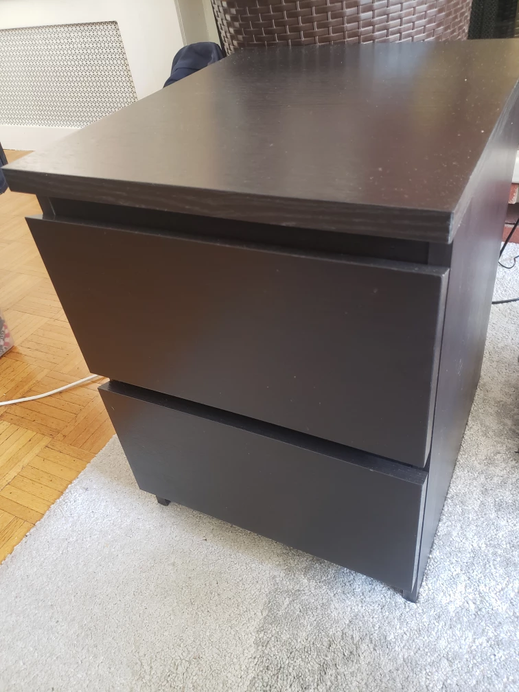 Ilea MALM 2-drawer chest, dark-brown🧡