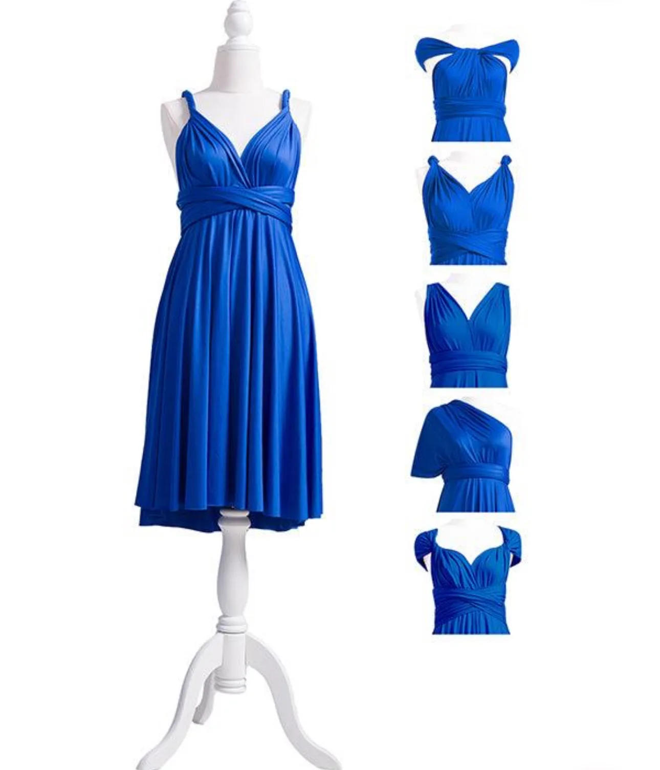 Royal Blue Multiway Inifinity Midi Dress image indicator(2)