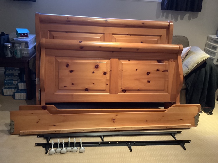 Sleigh Bed Frame - Queen - photo 3