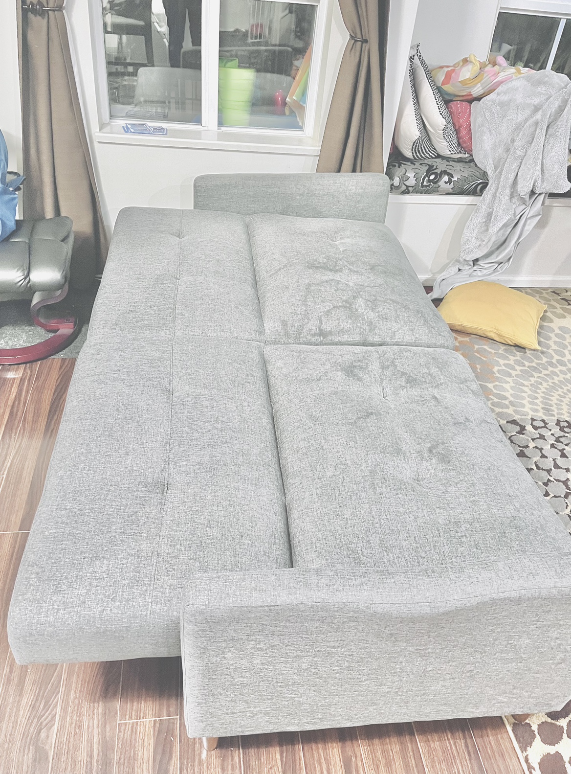 Grey Futon Sofa Bed