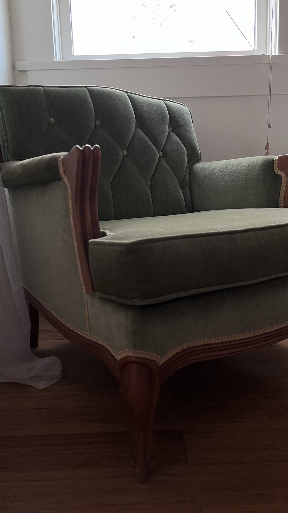 MSM olive green arm chair