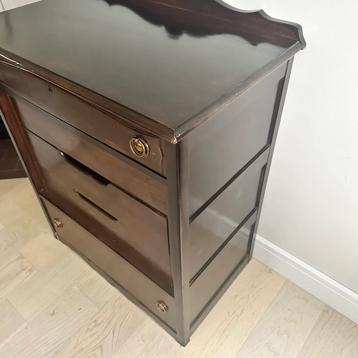 Authentic Antique solid wood Meaford Armoire - dresser image indicator(8)