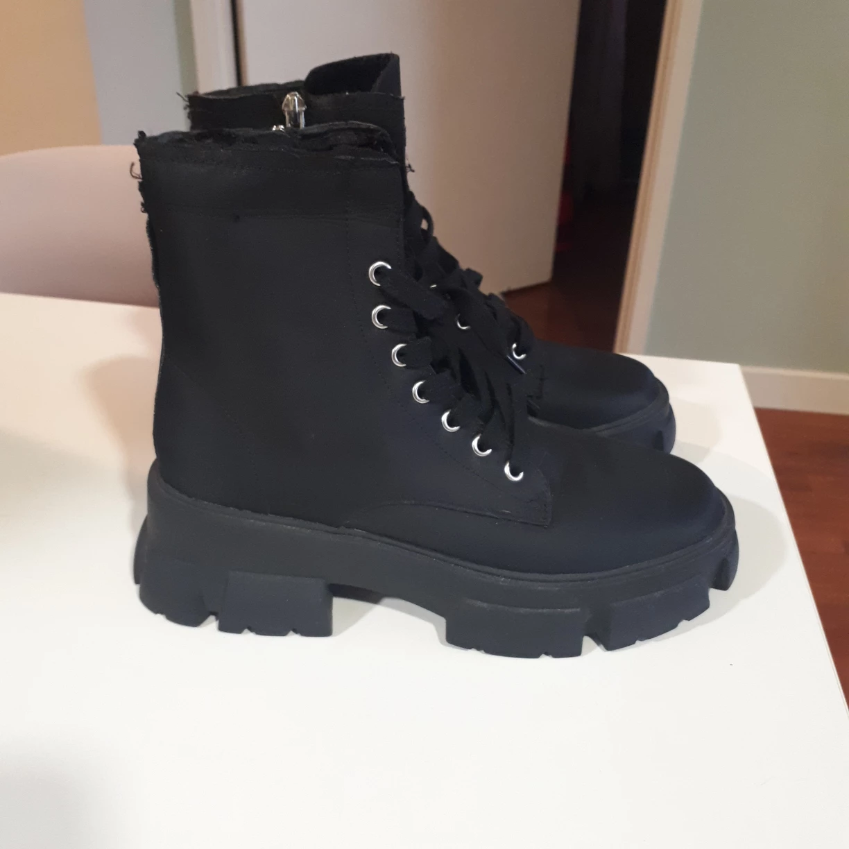 Black Platform Boots - Steve Madden