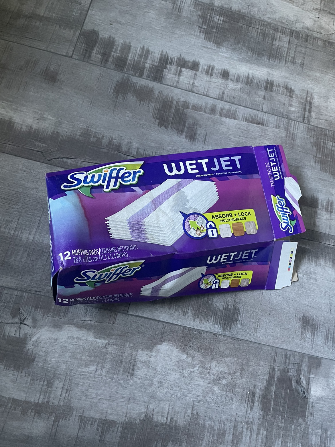 Opened Swiffer Wetjet Count Mop Pads - 7 New pads left