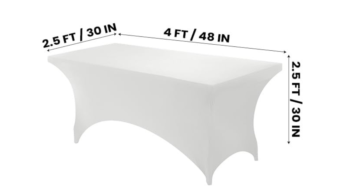 White Table Cover - photo 3
