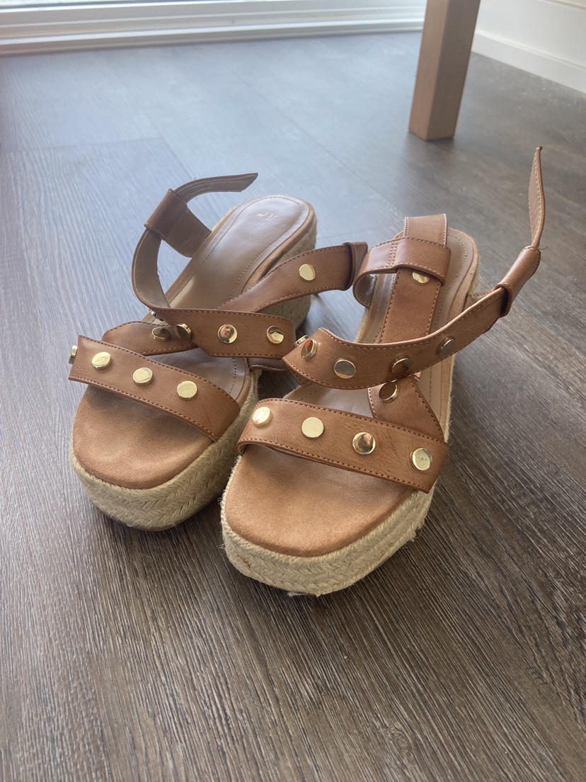 Tan Platform Sandals