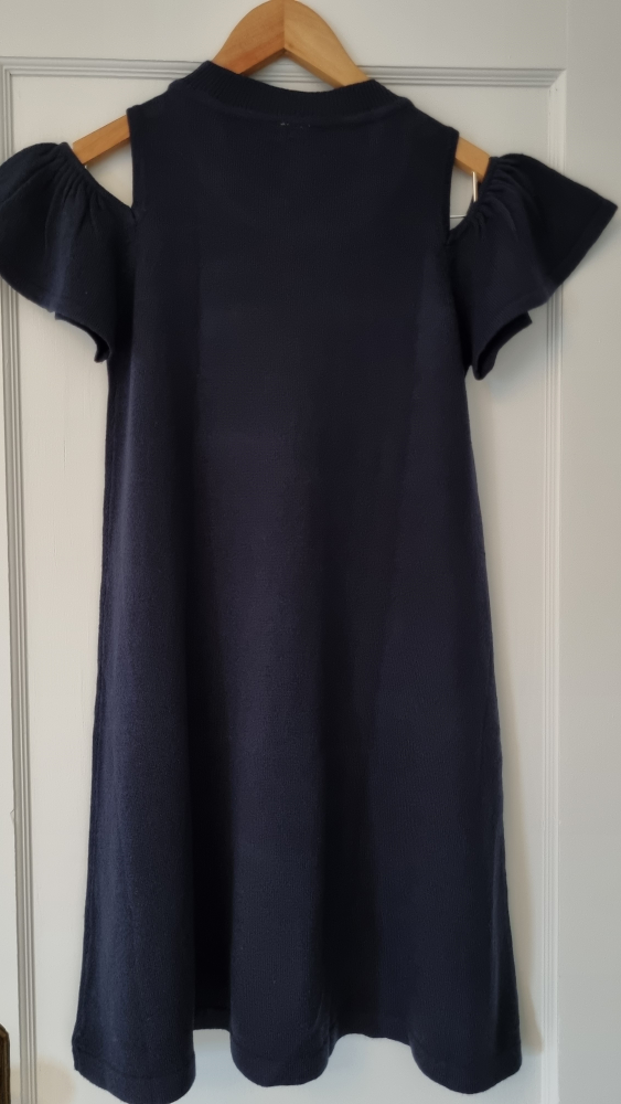 Navy Cold Shoulder Dress - photo 2