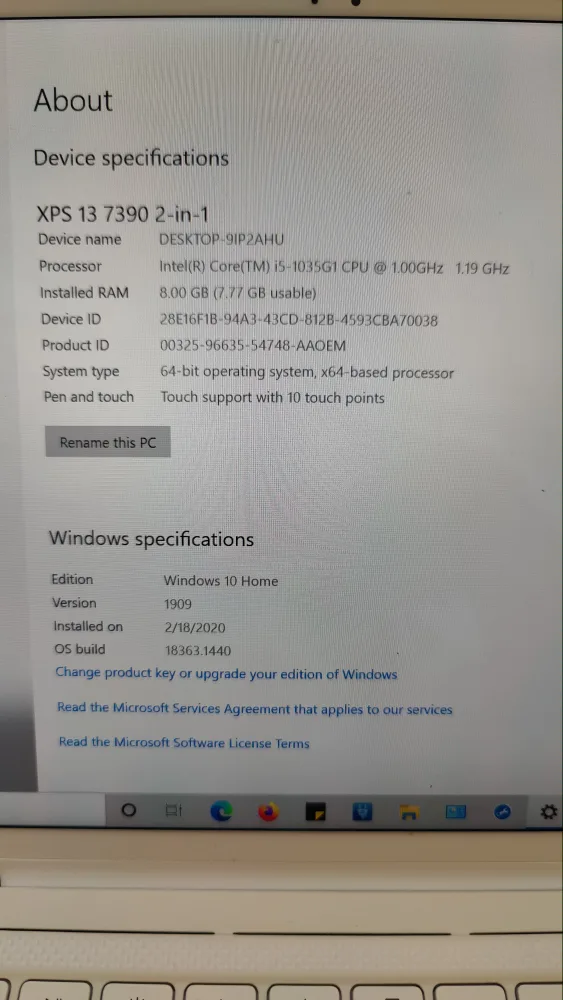 Dell XPS 13 2-in-1 Touchscreen Laptop image indicator(7)