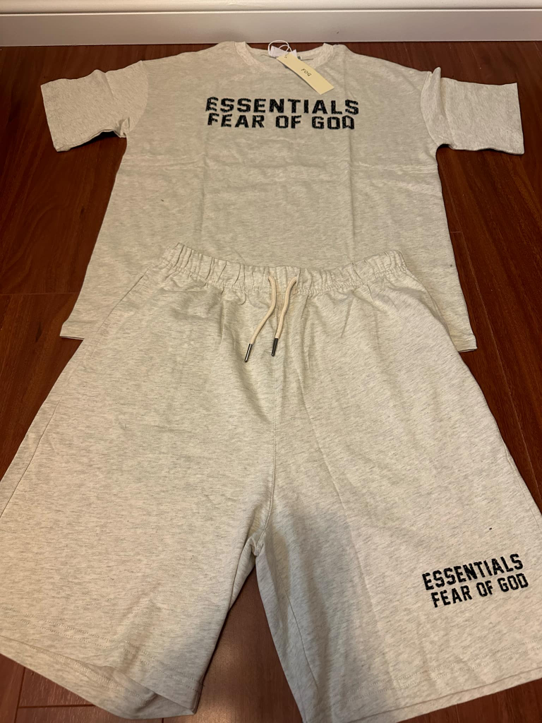 Essentials Fear of God Shorts and T-shirt