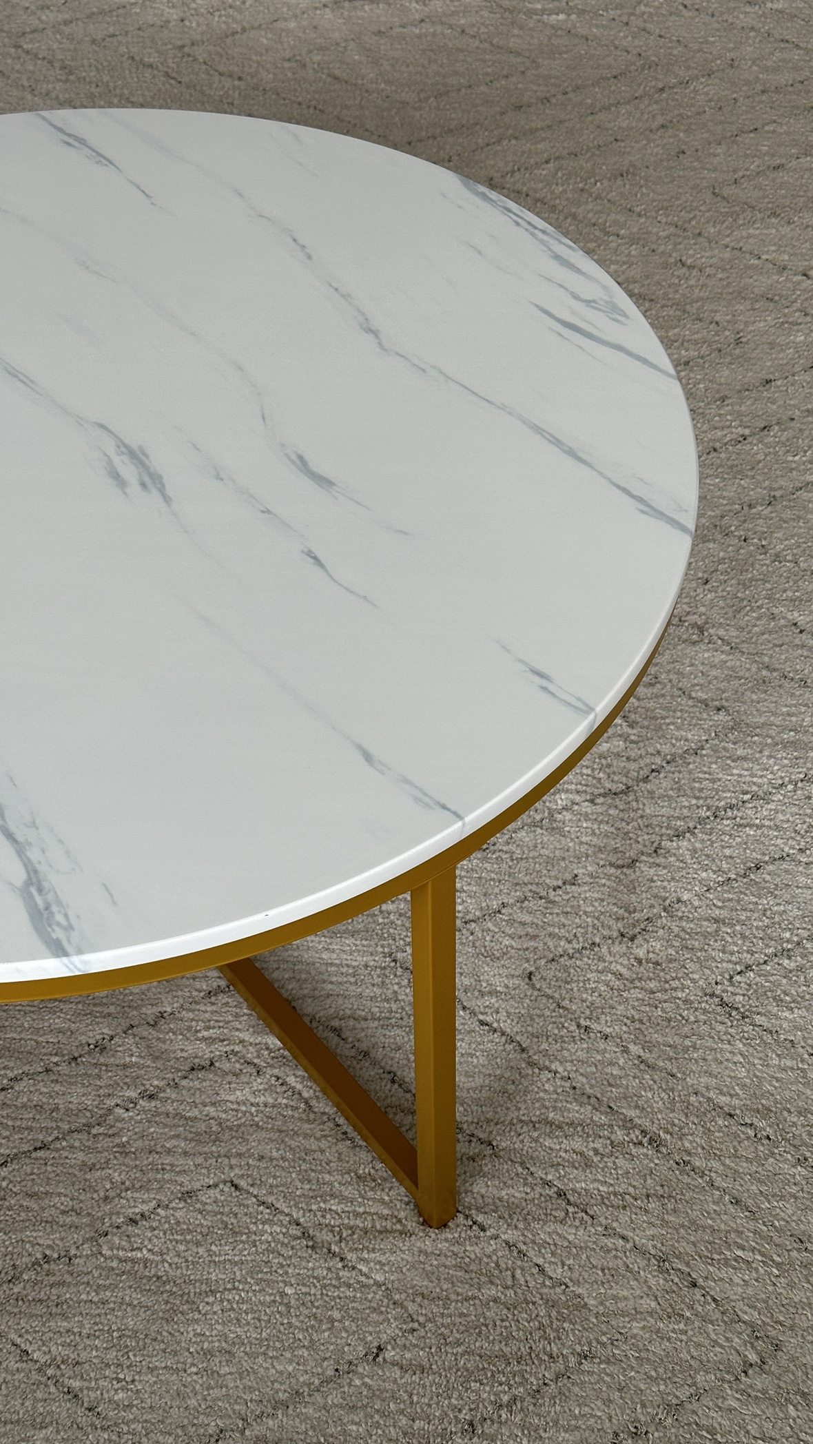 Yaheetech Faux Marble Coffee Table, 35.5in - photo 4