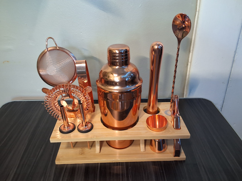 Copper Bartender Cocktail  Set