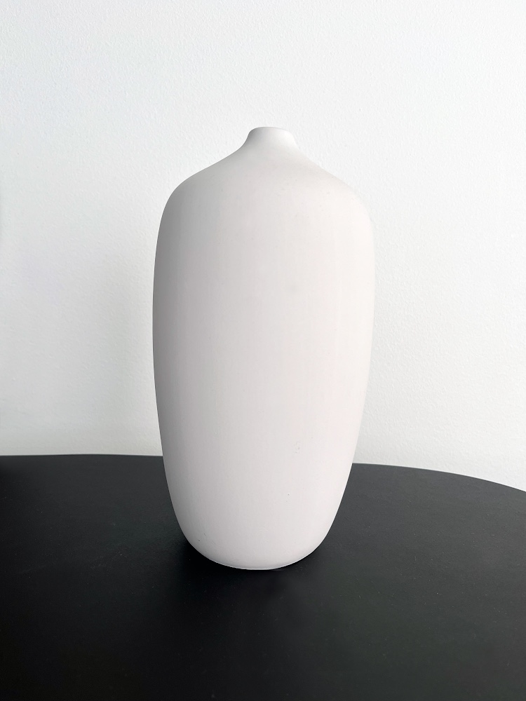 White ceramic vase
