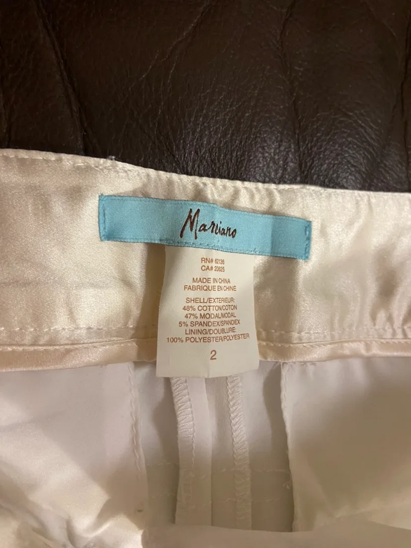 Marciano White Capris with Gold Buttons image indicator(2)