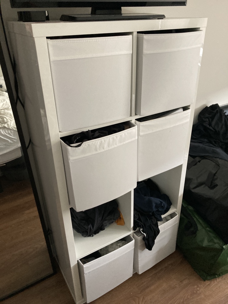 White IKEA Kallax