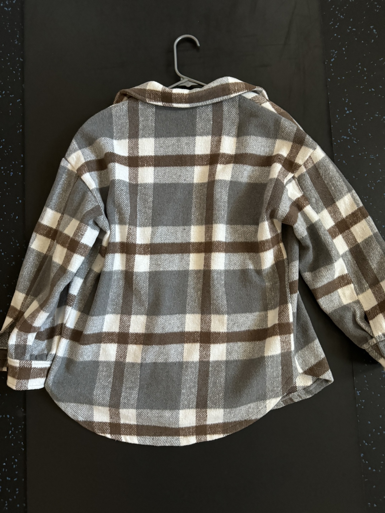 Grey and Brown Plaid Flannel Shirt - photo 2