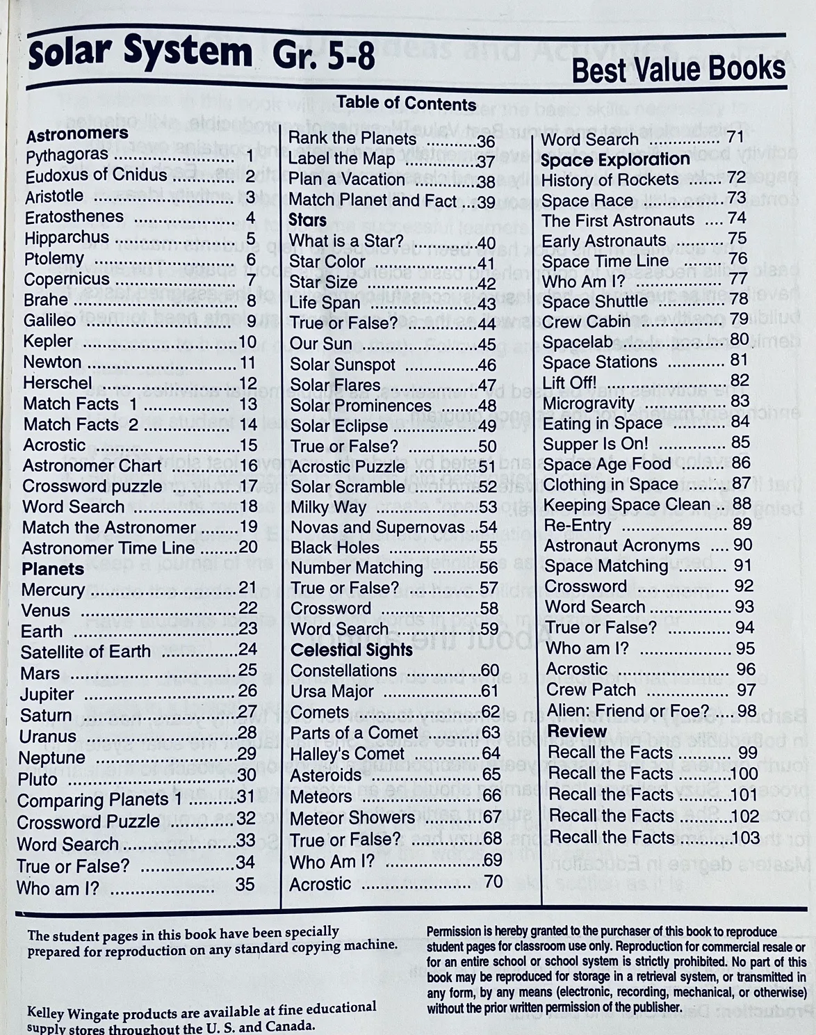 SCIENCE: SOLAR SYSTEM WORKBOOK/POSTERS FOR GRADE 4-6 image indicator(2)