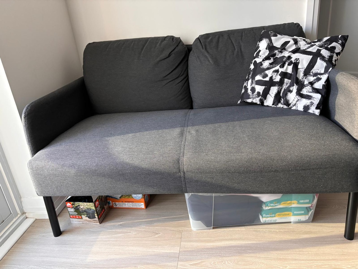 Grey Love Seat