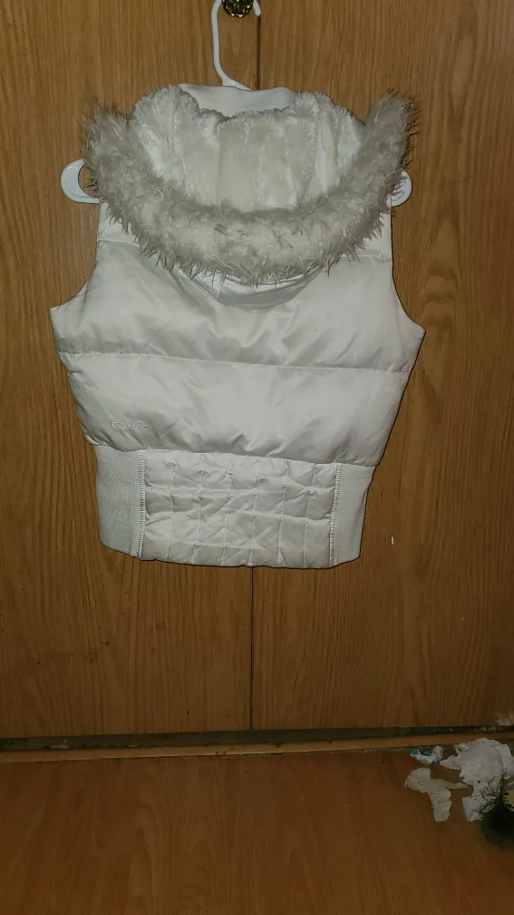 Talula White Fur Hood Vest image indicator(2)