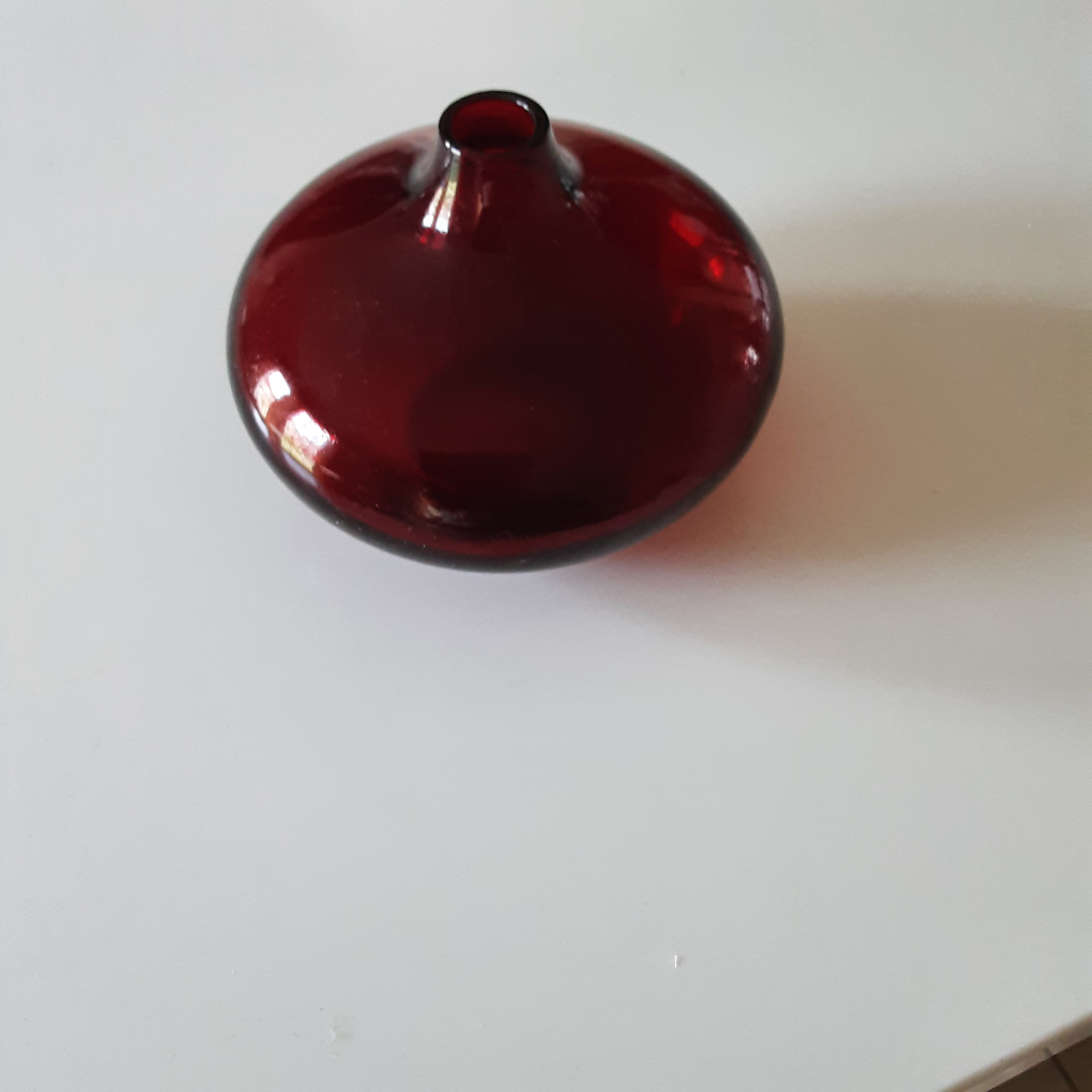 Red Glass Vase