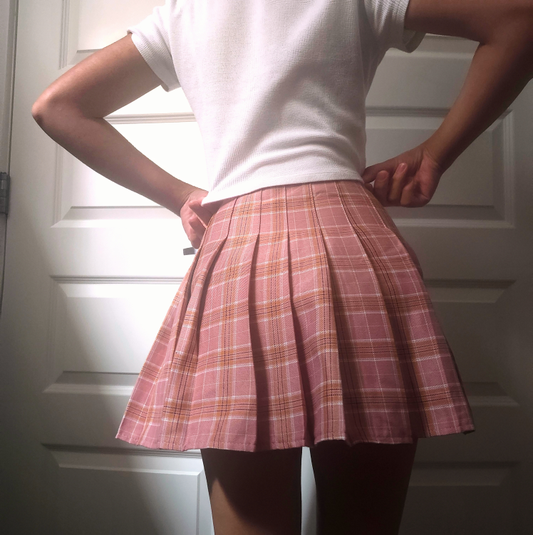 Pink Plaid Skirt - photo 2