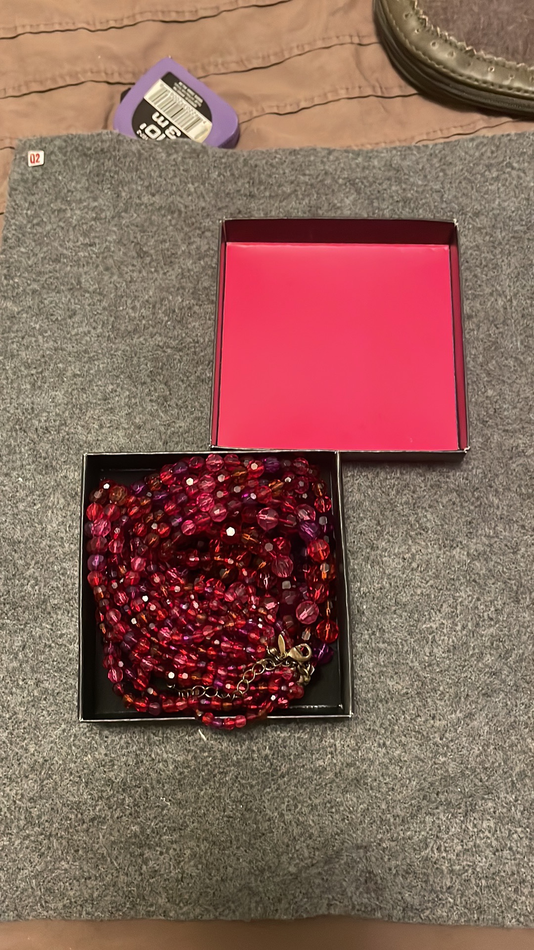 Ruby Red Beaded 8 Stand Necklace - photo 5