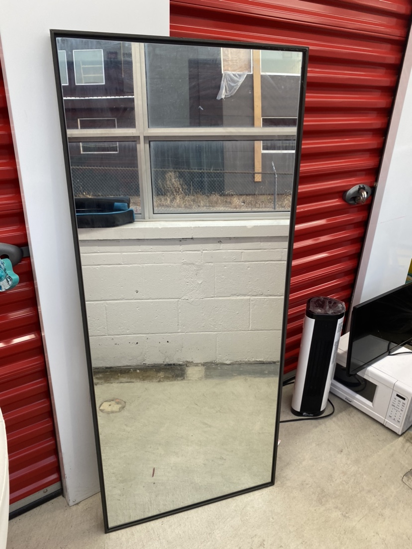 Full Length Black Framed Mirror - photo 2
